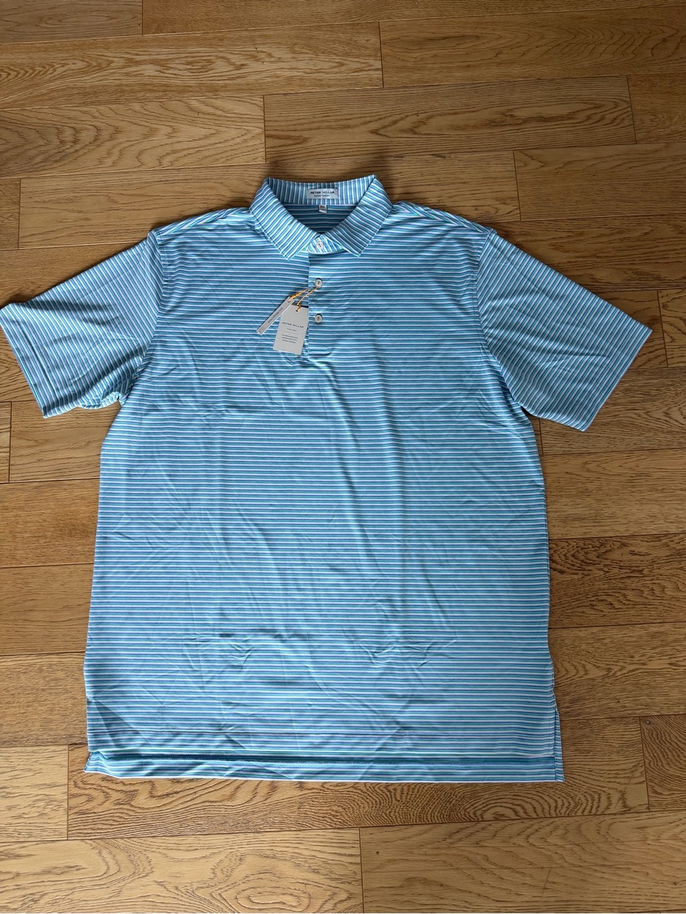 Peter Millar Stripe Performance Polo Shirt MF25EK31S Lenway Crown Sport Golf